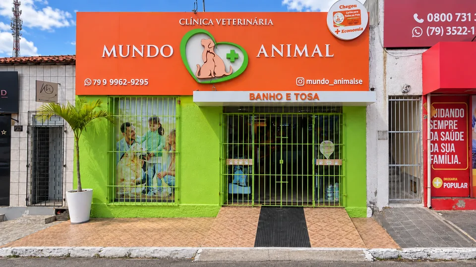 Fachada da Clínica Veterinária Mundo Animal